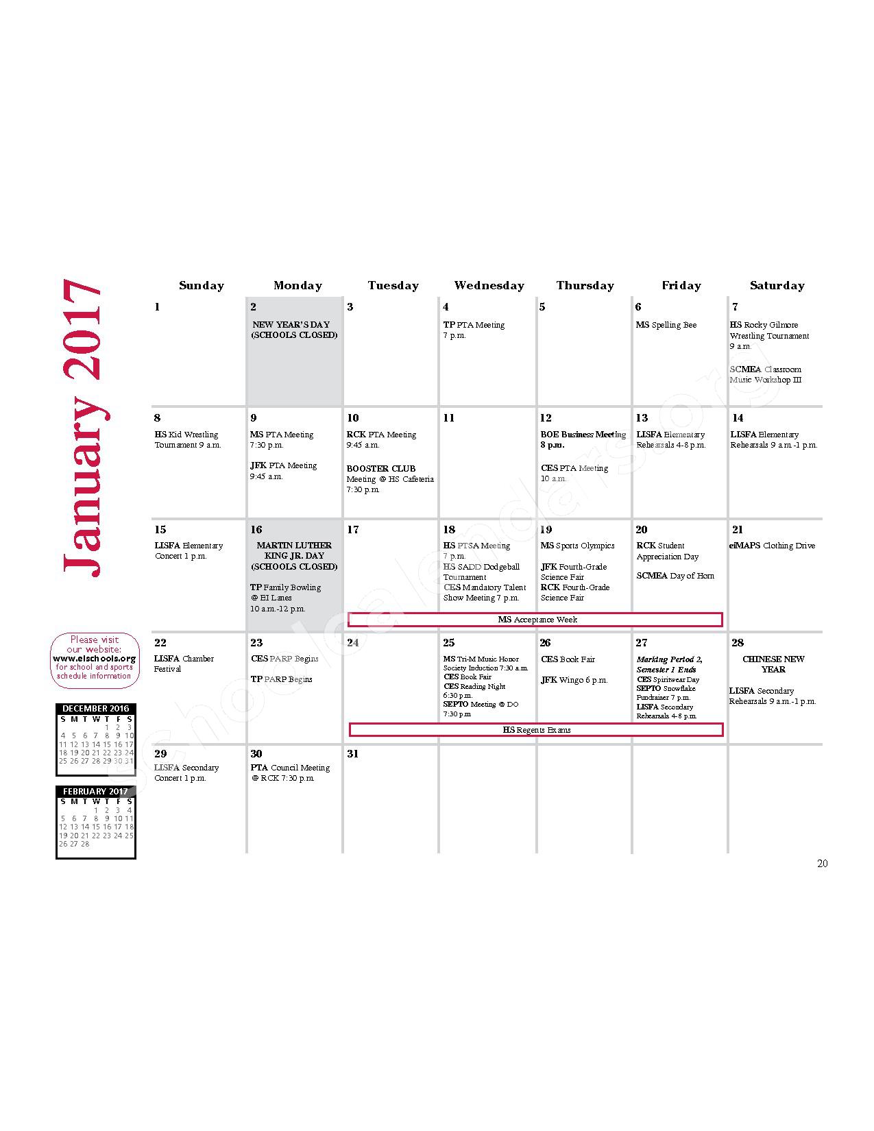 2016 2017 District Calendar East Islip Union Free School District 2016 2017 District Calendar East Islip Union Free School District
