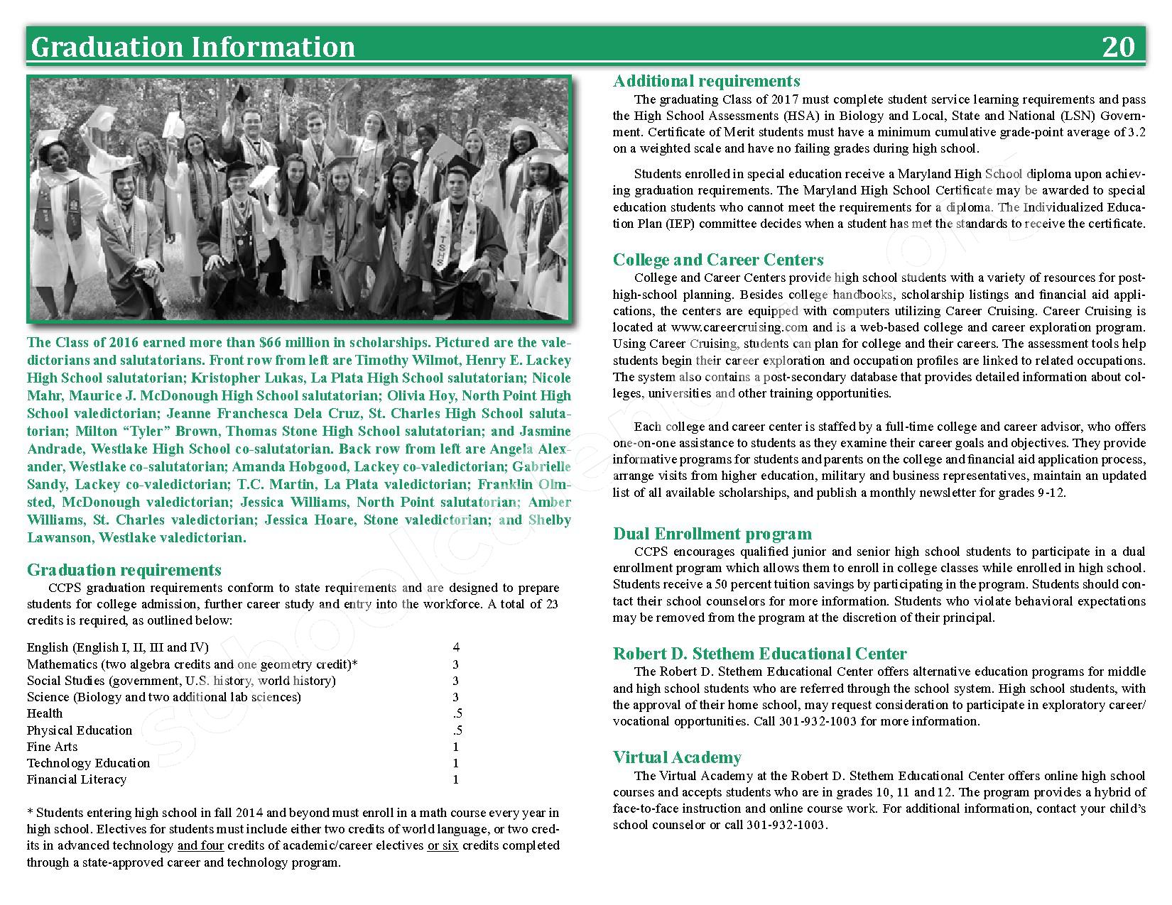 2016 2017 School Calendar Charles County Public Schools La Plata MD