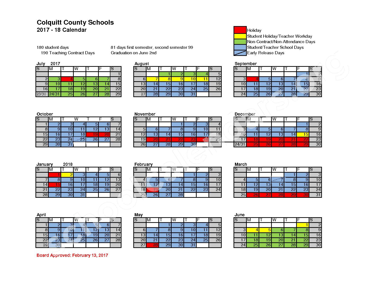 Willie J. Williams Middle School Calendars – Moultrie, GA