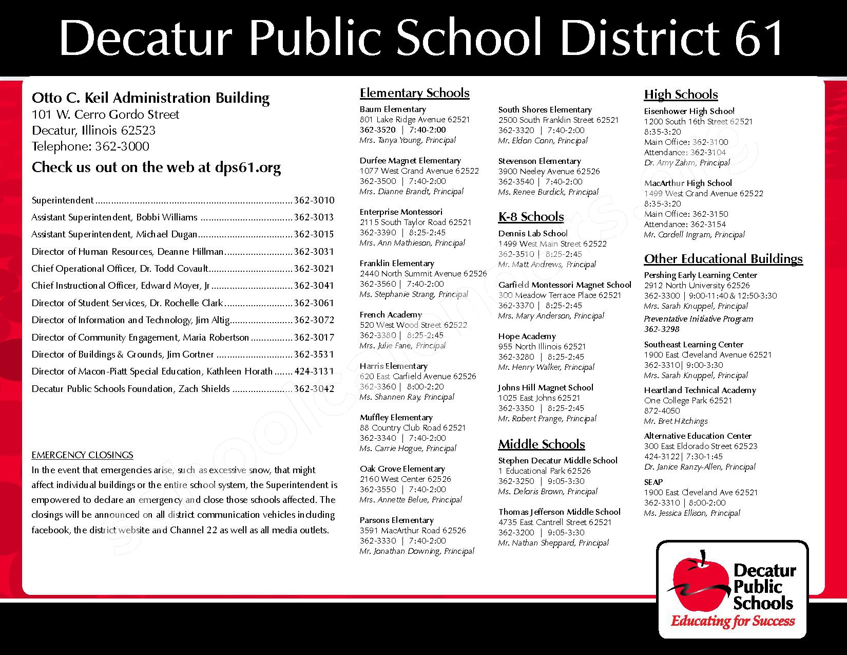 2016 - 2017 District Calendar – Thomas Jefferson Middle School – page 32