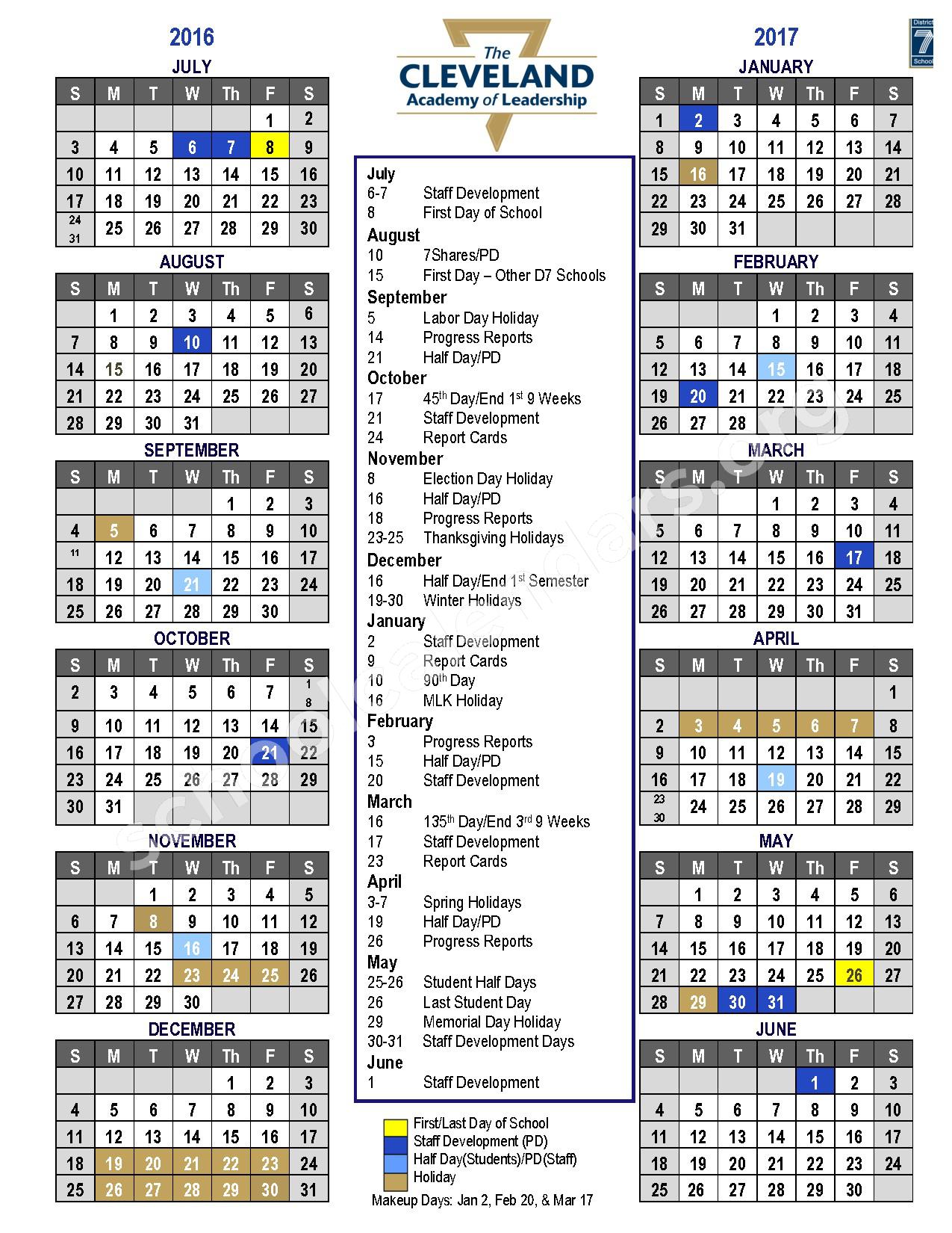 Spartanburg School District 7 Calendars Spartanburg SC