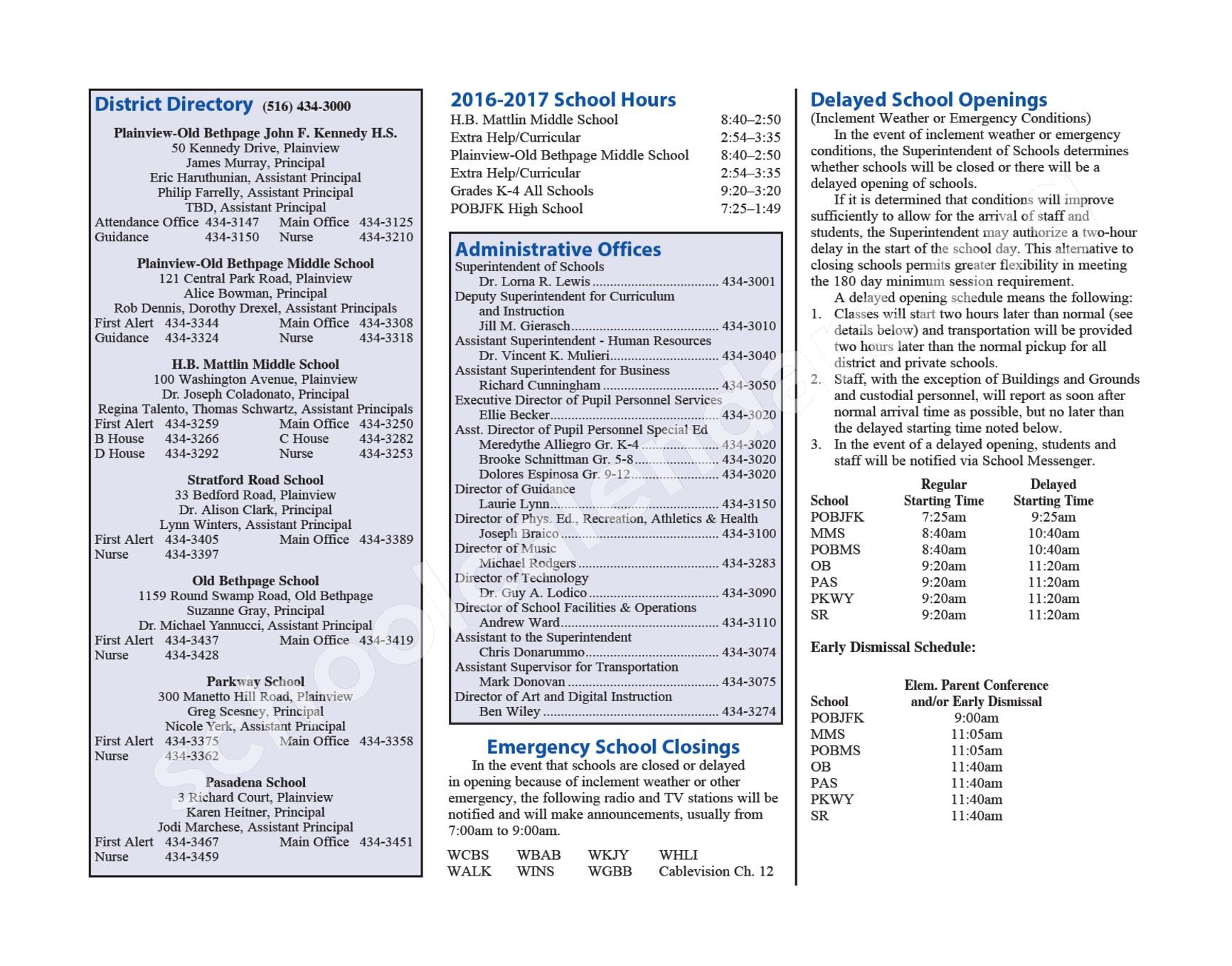 2016 - 2017 School Calendar – Stratford Road School – page 35