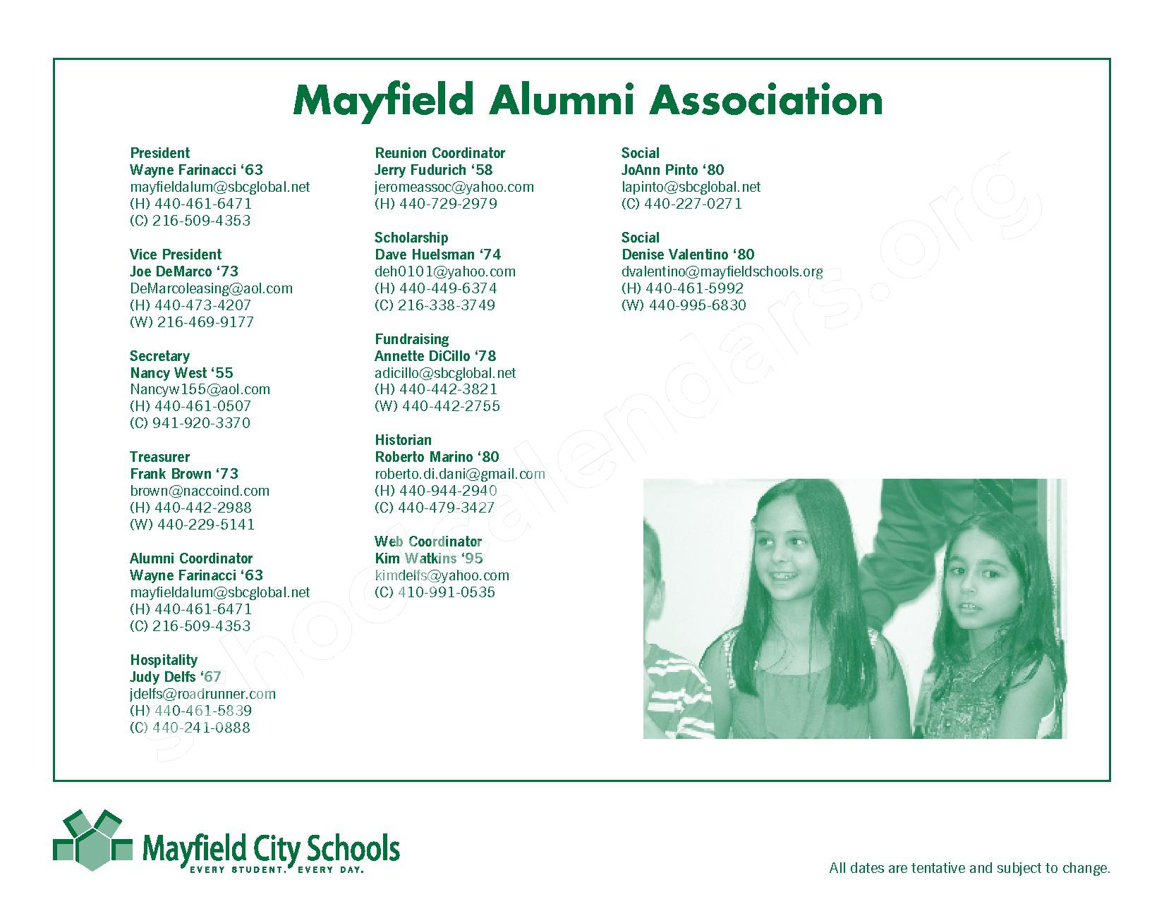 2016 - 2017 Mayfield Activities Calendar – Mayfield City Schools – page 37