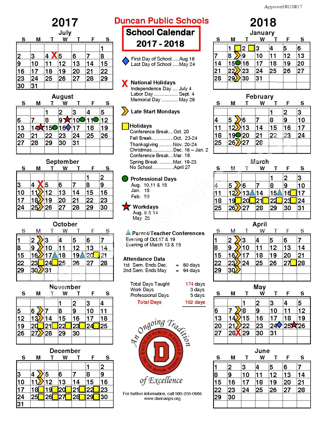 Horace Mann Elementary School Calendars – Duncan, OK Horace Mann Elementary School Calendars – Duncan, OK