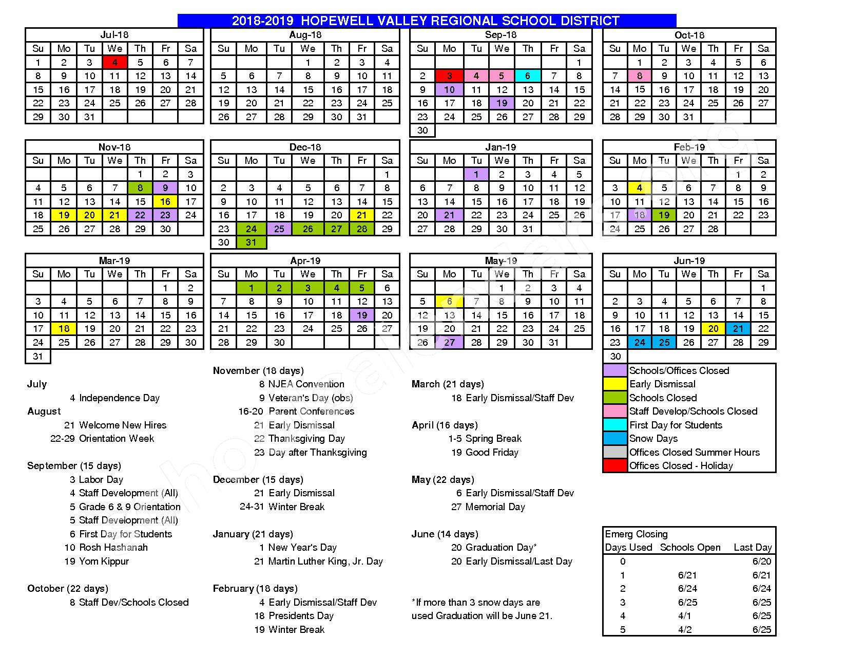 2016 - 2017 School Calendar – Timberlane Middle School – page 3