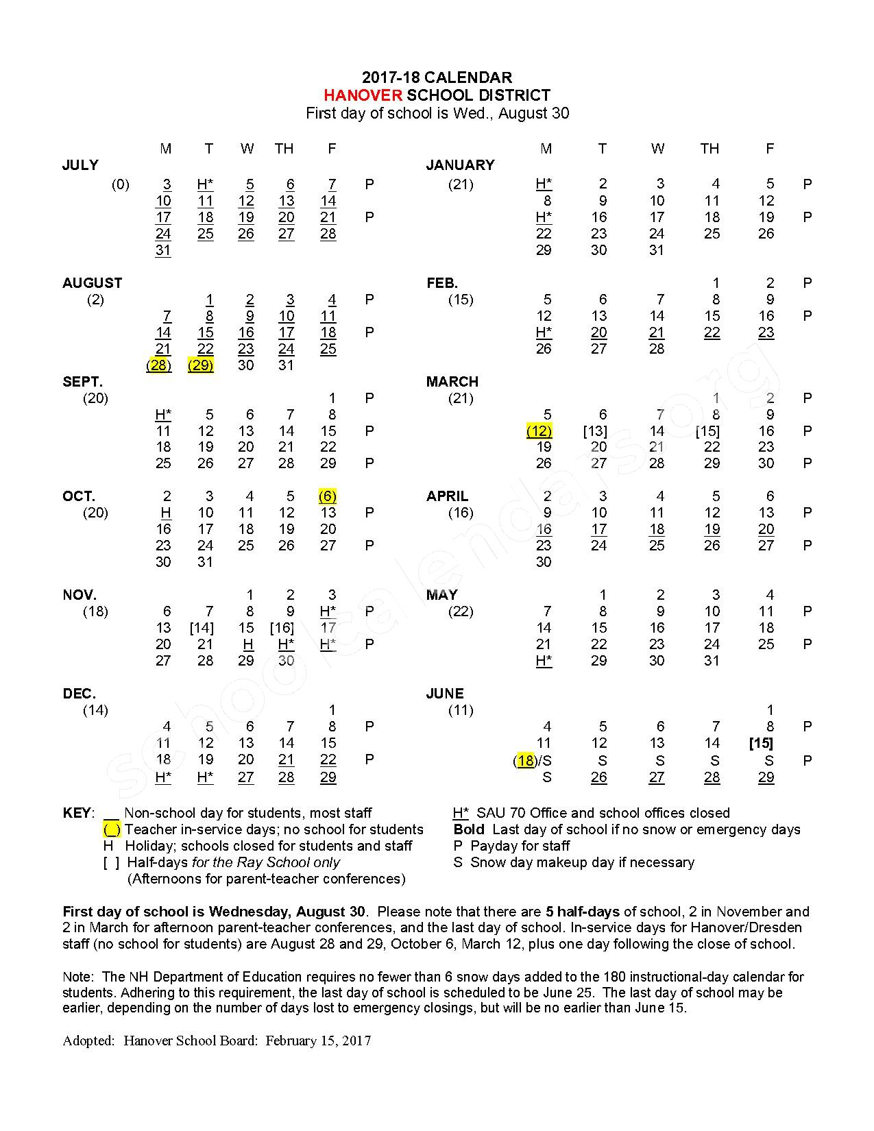 SAU 70 - Dresden School District - Hanover - Norwich Calendars – Hanover, NH SAU 70 - Dresden School District - Hanover - Norwich Calendars – Hanover, NH