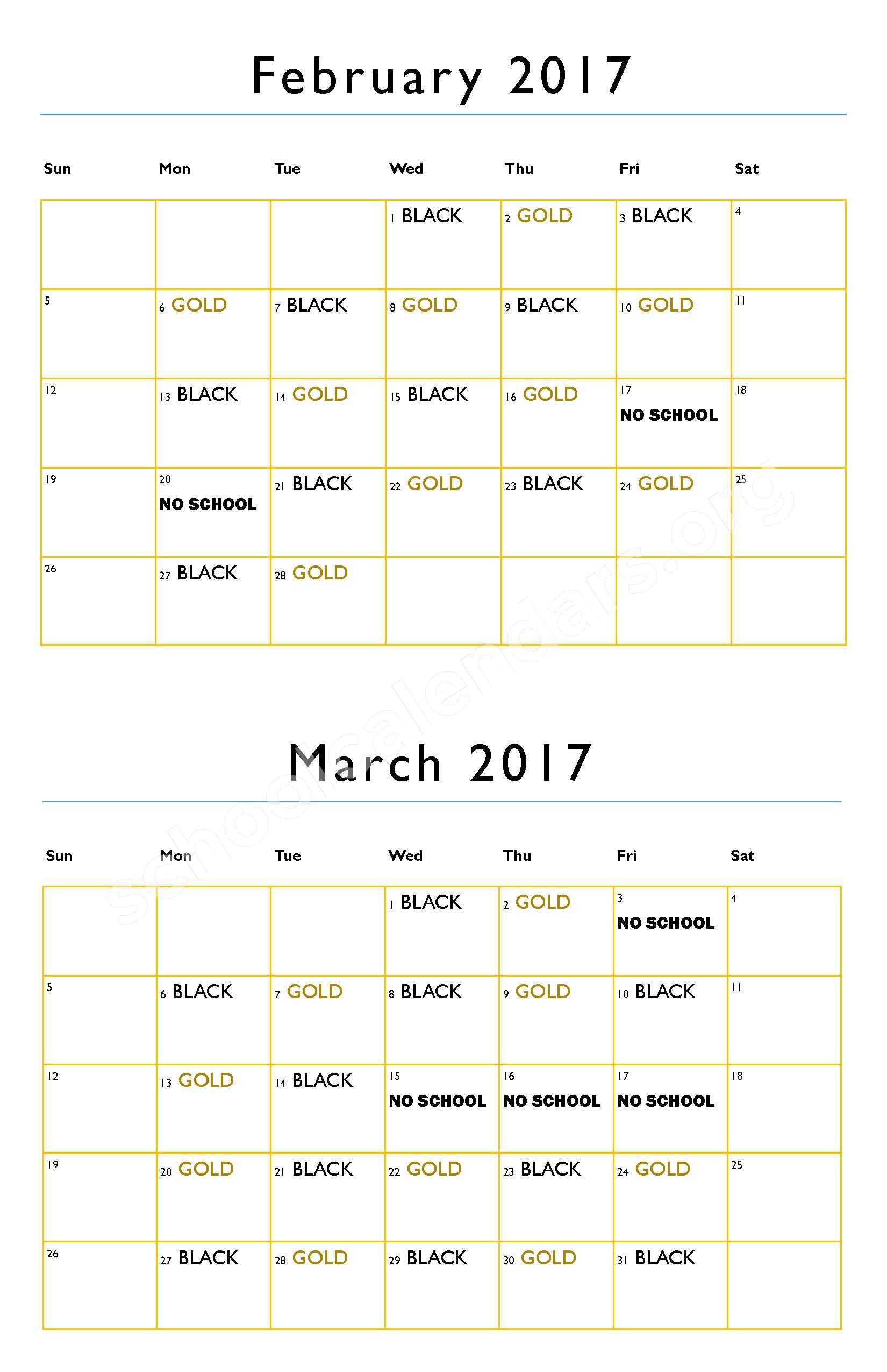 2016 - 2017 District Calendar – Hanson Middle School - 02 – page 4